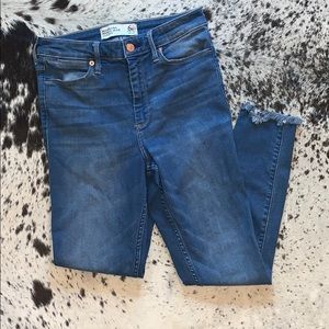 Abercrombie High Rise Ankle Skinny Jean